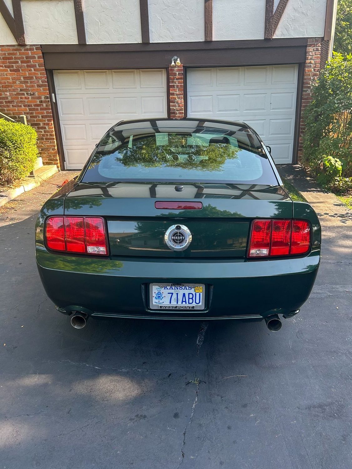 Mustang Bullitt tail light after a full detail